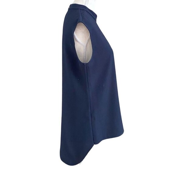 TED BAKER VANIAH NAVY TANK BLOUSE EASY LONGLINE TOP - M - Picture 3 of 10